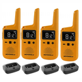 Motorola Walkie Talkie TLKR T72 Two Way Radio  - Quad Pack