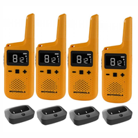 Motorola Walkie Talkie TLKR T72 Two Way Radio  - Quad Pack
