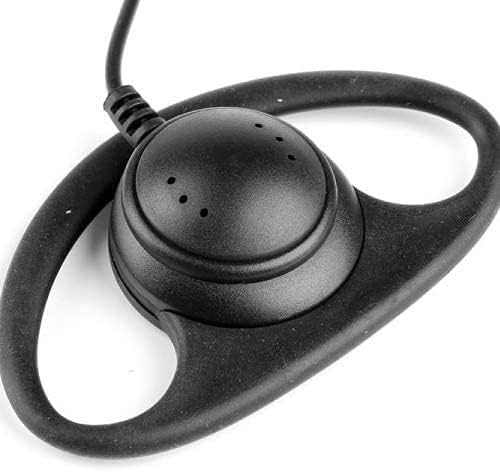 Quad Pack x4 D Shaped Earpiece with Inline PTT For Motorola XT420 & XT460 & R2 & DP1400
