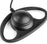 Quad Pack x4 D Shaped Earpiece with Inline PTT For Motorola XT420 & XT460 & R2 & DP1400