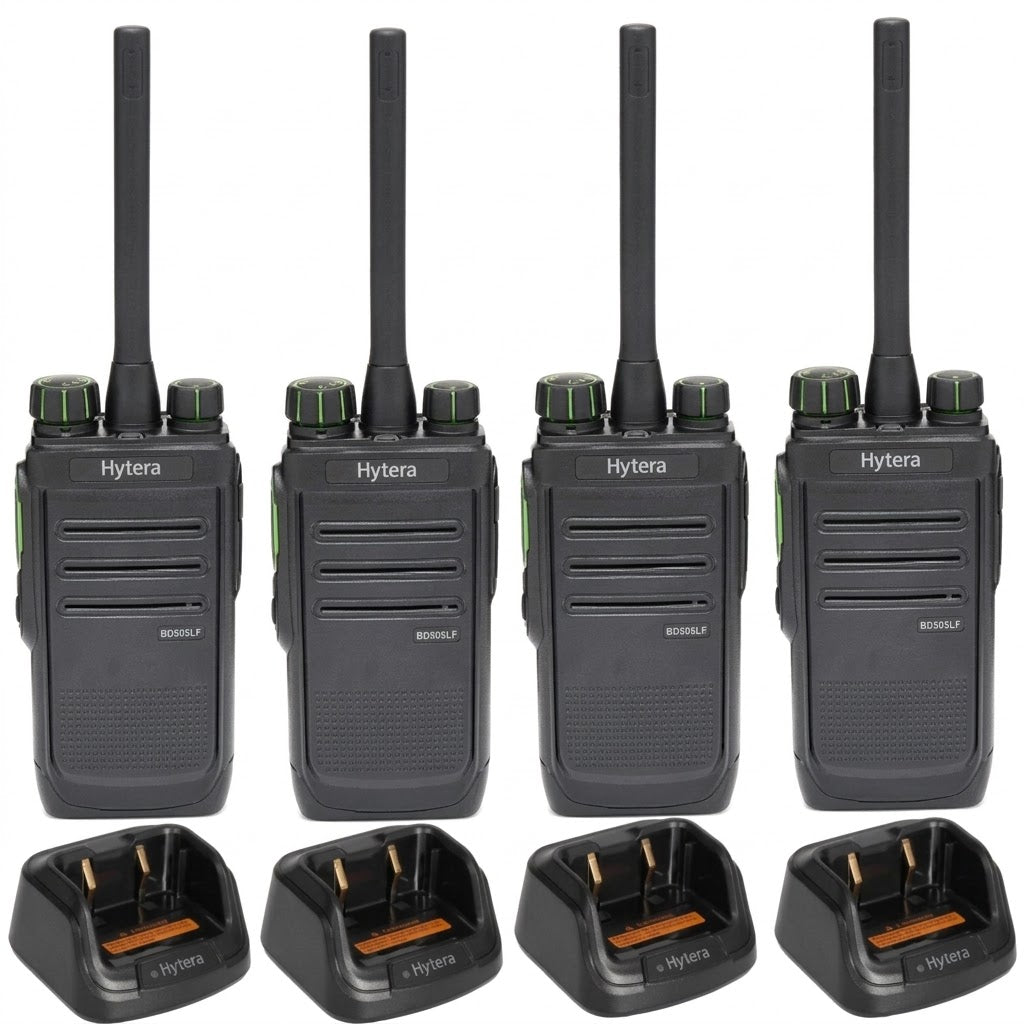 Hytera BD505LF Licence Free Digital Two Way Radio - Quad Pack