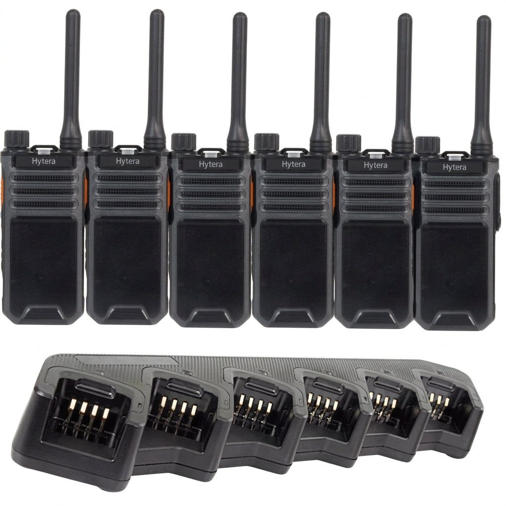 Hytera BP515 Digital Professional Two Way Radio -  Six Pack