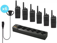 Motorola XT420 Walkie Talkie Earpiece Six Pack