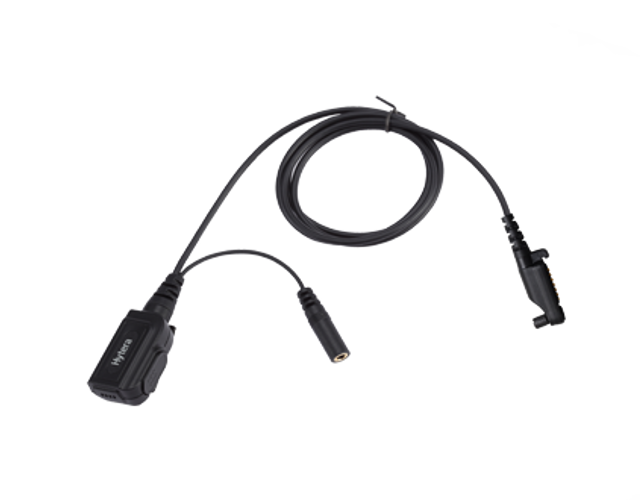 Hytera ACN02-P PTT & MIC cable (for use with Receive- Only Earpiece)