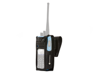 Motorola DP4801 Ex PMLN6097A Display Radio Hard Leather Carry Case with 2.5" Swivel Belt Loop