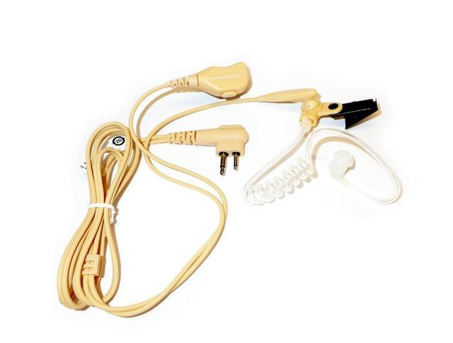 Motorola DP1400 Series PMLN6445A 2-Wire Earpiece with clear acoustic tube (Beige)