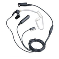 Hytera PD700 EAN18 3-wire Surveillance Earpiece with Transparent Acoustic Tube (Black)