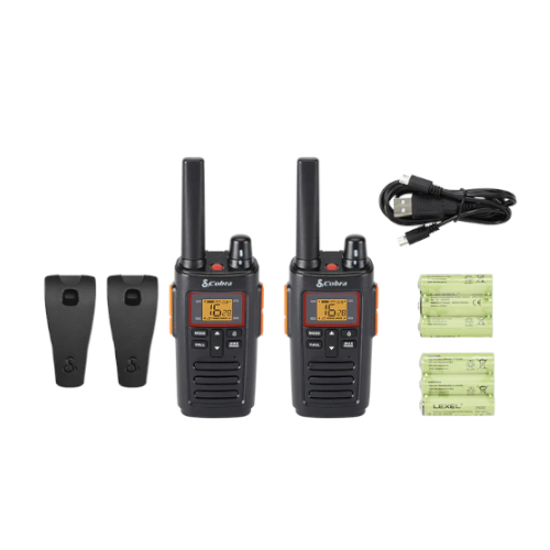 Cobra RX380 PMR446 Licence Free Walkie Talkies - Twin Pack