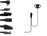 D Shape with Inline PTT and Lapel Mic For Motorola Kenwood Icom & Vertex Radios