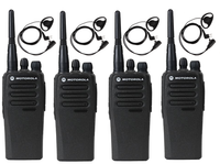 Motorola DP1400 Digital Portable Two Way Radio Quad Pack