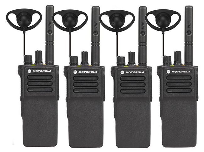 Motorola DP4400e Digital Two Way Radio Quad Pack