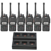 Kirisun DP480 Digital Portable Two Way Radio - Six Pack