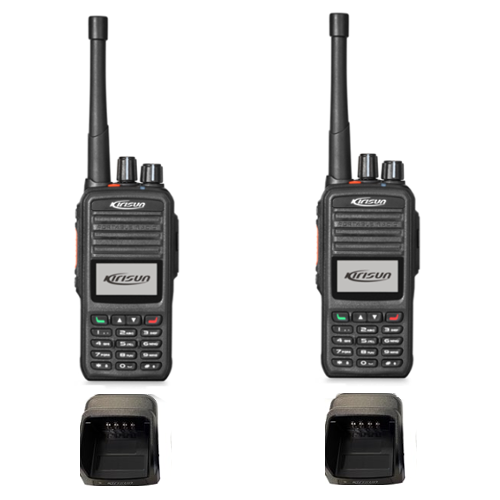 Kirisun DP480 Digital Portable Two Way Radio - Twin Pack