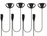 Quad Pack x4 D Shaped Earpiece with Inline PTT For Motorola XT420 & XT460 & R2 & DP1400