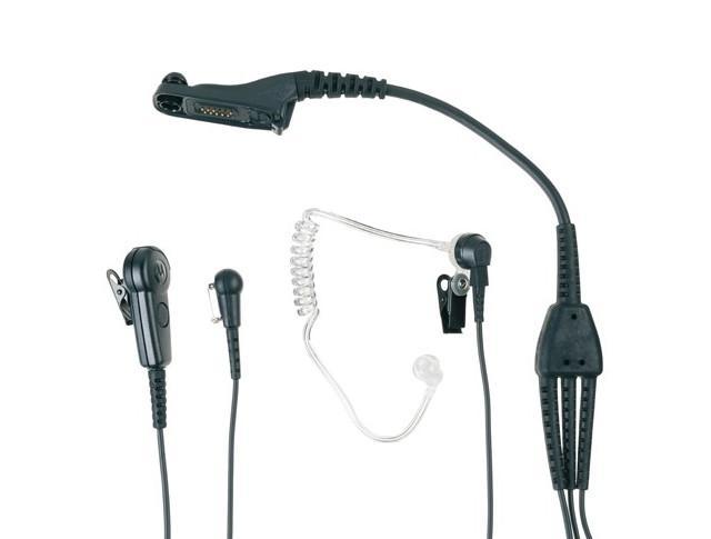 Motorola Series DP300 & DP4000 3-Wire Surveillance Kit Low Noise - Black PMLN6123A