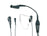 Motorola Series DP300 & DP4000 3-Wire Surveillance Kit Low Noise - Black PMLN6123A