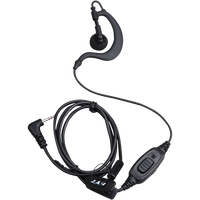 EHS12-P C-Shaped Headset with In-Line Push to Talk Mic