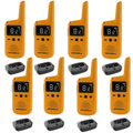 Motorola Walkie Talkie TLKR T72 Two Way Radio  - Eight Pack