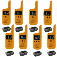 Motorola Walkie Talkie TLKR T72 Two Way Radio  - Eight Pack