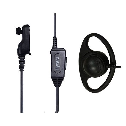 Hytera D Shaped earpiece with in-line PTT For BP515 - EHN37-P