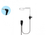 Motorola TLKR T60 , T80 T82 Extreme | Wireless Single Wire Surveillance Kit with Acoustic Tube