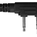 D Shape with Inline PTT and Lapel Mic For Motorola Kenwood Icom & Vertex Radios