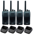 Kenwood TK-3501 Pro Talk Walkie Talkie Two Way Radio - Quad Pack