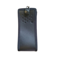 Peter Jones Soft Leather Case with D-Rings and Sprung Belt Clip For DP1400 Two Way Radio