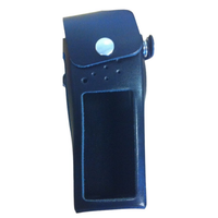 Peter Jones Soft Leather Case with D-Rings and Belt Loop - DP4801EX Atex Motorola Two Way Radio