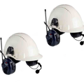 3M Peltor PMR446 Litecom Two Way Radio Headset Helmet Version - Twin Pack