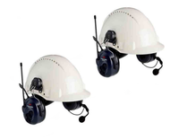 3M Peltor PMR446 Litecom Two Way Radio Headset Helmet Version - Twin Pack