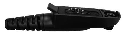 D Shape with Inline PTT and Lapel Mic For Motorola Kenwood Icom & Vertex Radios