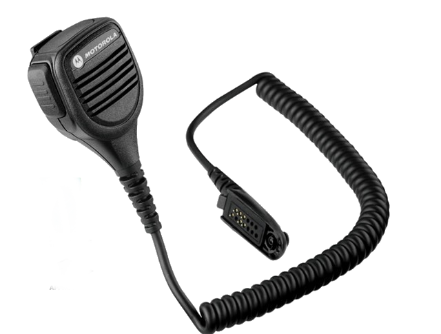 Motorola Series GP340 Remote Speaker Mic with Audio Jack & Windporting