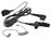 Motorola DP1400 Series PMLN6530A 2-Wire Earpiece with clear acoustic tube (Black)