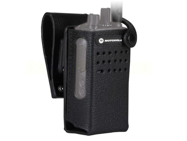 Hard Leather Carry Case with 3" Swivel Belt Loop for Motorola DP2000 Non Display  PMLN5866A
