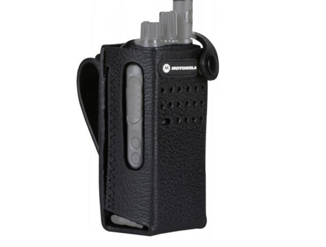 Motorola DP2000 Series PMLN5864A  Hard Leather Carry Case with 3" Swivel Belt Loop