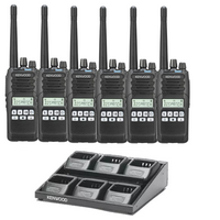 Kenwood VHF DMR Digital Two Way Radio - NX-1200DE2 - Six Pack