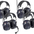 3M Peltor PMR446 Litecom Two Way Radio Headset - Quad Pack