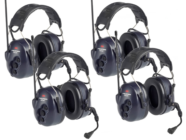 3M Peltor PMR446 Litecom Two Way Radio Headset - Quad Pack