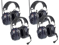 3M Peltor PMR446 Litecom Two Way Radio Headset - Quad Pack