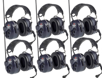 3M Peltor PMR446 Litecom Two Way Radio Headset - Six Pack