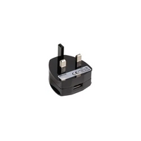USB Charger UK Plug 5V, 2.1A