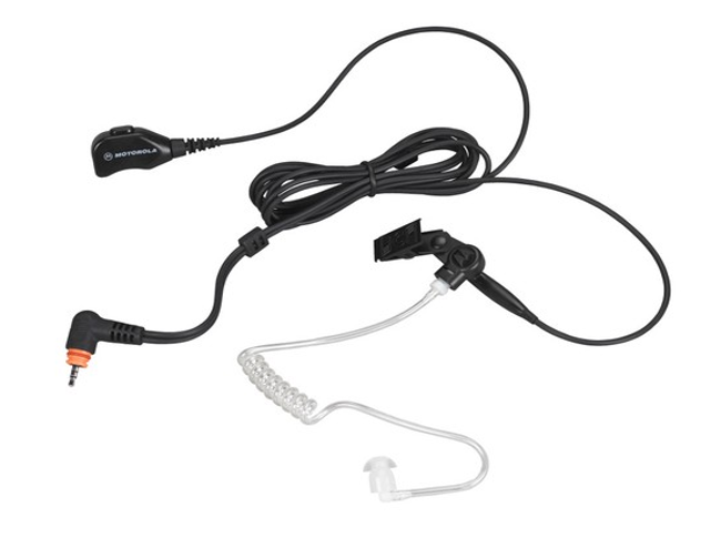 Motorola SL1600 / TLK100 PMLN7157A 2-Wire Earpiece with clear acoustic tube (Black)