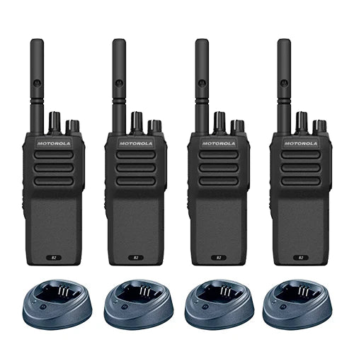 Motorola R2 Analogue Version Two Way Radio -  Quad Pack