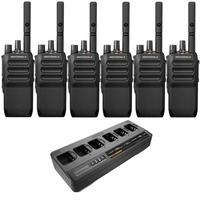 Motorola R5 NKP Version Portable Digital Two Way Radio - Six Pack