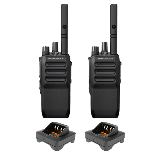 Motorola R5 NKP Version Portable Digital Two Way Radio - Twin Pack