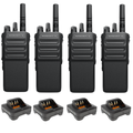 Motorola R7a Non-Keypad Portable Digital Two Way Radio - Quad Pack
