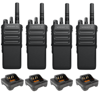 Motorola R7a Non-Keypad Portable Digital Two Way Radio - Quad Pack