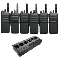 Motorola R7a Non-Keypad Portable Digital Two Way Radio - Six Pack