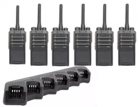 Hytera PD405 Digital Two Way Radio Six Pack
